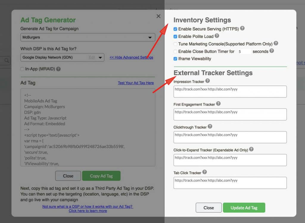 How To Use MobileAds' Ad Tag Generator 4