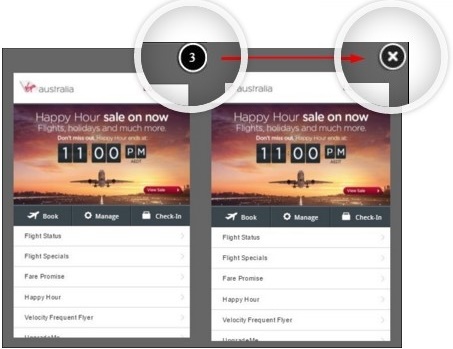 Interstitial Ad Close Button Timer